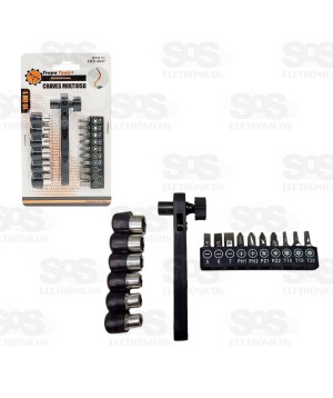 Chave Multiuso 19 Em 1 Troya Tools TRY-6047