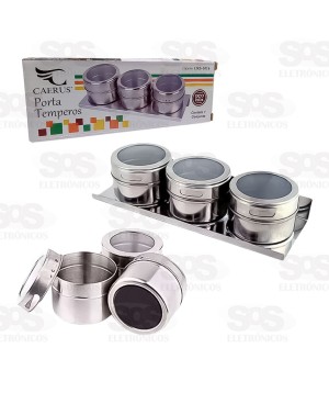 Conjunto Porta Temperos 3 Peças CRS-1016