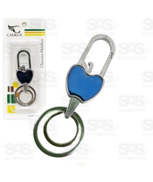 Chaveiro Metálico Maçã Caerus CRS-1096