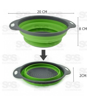 Escorredor Retrátil Silicone 20X8Cm Caerus 1166/2851