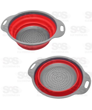 Escorredor Retrátil Silicone 20X8Cm Caerus 1166/2851