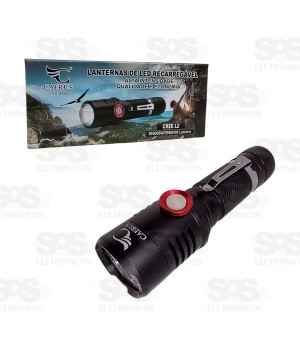 Lanterna Tática de Led Recarregável Caerus CRS-9848