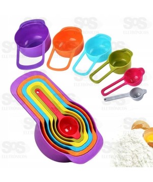 Kit 6 Colheres Medidoras Caerus CRS-9090