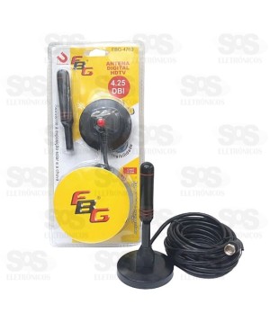 Antena Digital HDTV Com Imã Cabo 4.25M FBG-4760/LS-4760