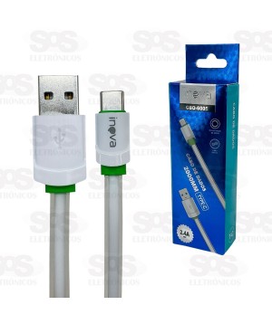 Cabo Type C 2 Metros 2.4A Emborrachado Inova CBO-6005
