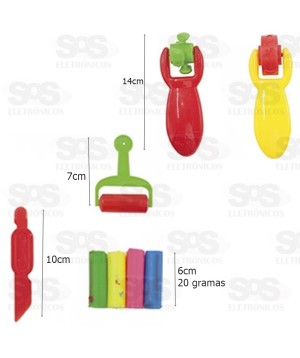 Kit Massinha De Modelar 20g Cada  Modelo 4 PI 3237