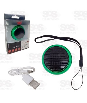 Mini Caixa de Som Metalizada Bluetooth Altomex AL-2022