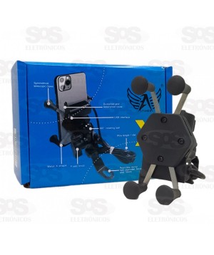 Suporte de Celular Garra X Com Carregador USB Altomex C-020