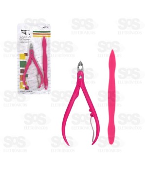 Kit Manicure Alicate e Espátula de Unha Caerus CRS-1383