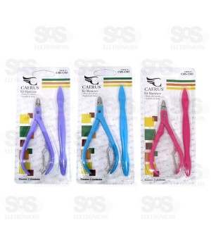 Kit Manicure Alicate e Espátula de Unha Caerus CRS-1383