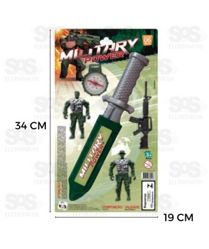 Kit Militar Poderoso 6 Peças 0753