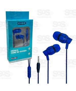 Fone De Ouvido Estéreo Com Microfone Kivee KV-097
