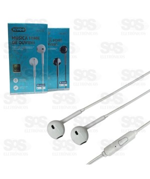 Fone De Ouvido Estéreo Com Microfone Unitário Kivee KV-040