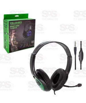 Fone Headset Gamer TecDrive F-8 Hunter
