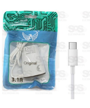Carregador Type C 3.1A 2 portas USB Altomex AL-9015-TY