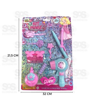 Kit Princesa Cabelo Estiloso 9 Peças Toy King TK-AB2986