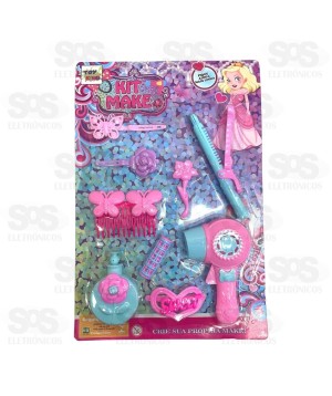 Kit Princesa Cabelo Estiloso 9 Peças Toy King TK-AB2986