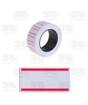 Etiqueta de Preço Branca 10 Rolos Com 300 Adesivos CRS-3150