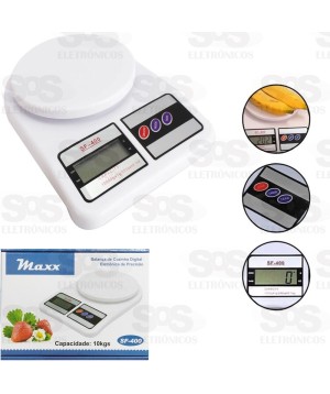 Balança Digital De Cozinha Capacidade Até 10 Quilos Maxx-400