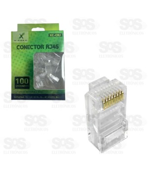 Conector RJ45 Caixa com 100 Unidades XC-CRJ