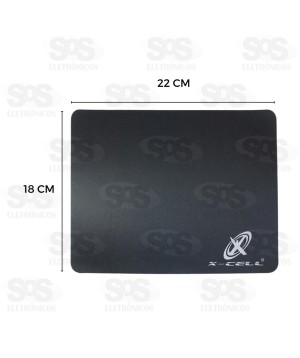 Mouse Pad Slim Emborrachado 18x22cm X-cell XC-MPD-01