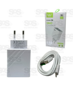 Carregador Rápido Iphone 6.8A 36W Altomex AL-5021-5G