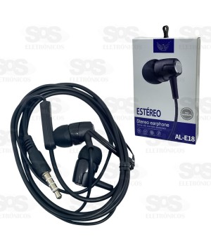 Fone De Ouvido Com Microfone Estéreo Altomex AL-E18