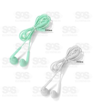 Fone Com Microfone Estéreo Macaron A-09