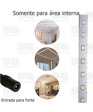 Fita de Led Branco Frio Com 5 Metros Para Área Interno 3528-W Md-6066-20