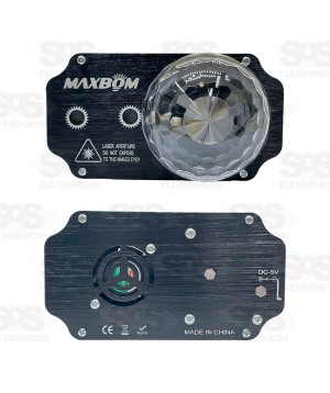 Super Projetor De LED Profissional Com Controle Maxbom 40041-024