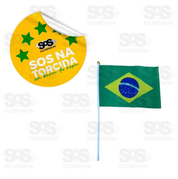 Bandeira do Brasil Pequena 20x14 cm Simples