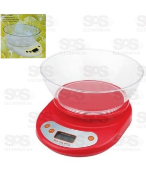 Balança Digital Com Bandeja Até 5 Quilos CM110