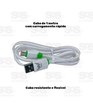 Cabo De Dados Micro USB V8 Turbo 1 Metro Altomex AL-305-V8