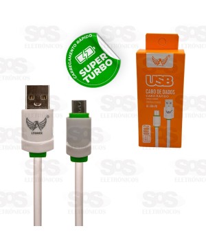 Cabo De Dados Micro USB V8 Turbo 2 Metros Altomex AL-306-V8