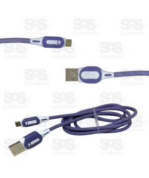 Cabo De Dados Micro USB V8 Emborrachado Altomex AL-2056-V8