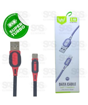 Cabo De Dados Type C Emborrachado Altomex AL-2056-TYPE-C