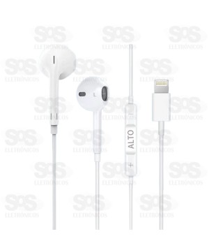 Fone De Ouvido Com Fio E Microfone Para Iphone Lightning A-905-5G