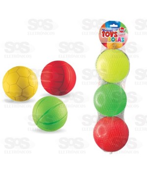 Coleção Bolinhas Toys Nº4 com 3 Unidades Líder 609