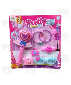 Conjunto Princesa Mágica com Varinha e 7 Acessórios Toy King TK-AB2990