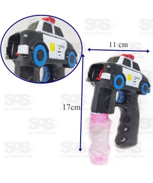 Lança Bolhas de Sabão Carro Swat Com Luz e Som  Toy King TK-3241