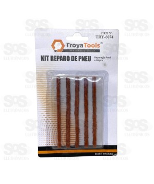 Kit Reparo Para Pneus 5 Unidades Troya Tools TRY-6074