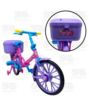 Boneca Articulada Ciclista Com Luzes Toy King TK-1736
