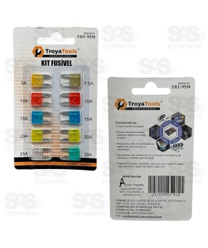 Kit Fusível Geral Com 10 Unidades Troya Tools TRY-9558