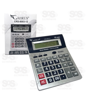 Calculadora 12 Dígitos Com Detector De Nota Falsa Caerus CRS-8003-12