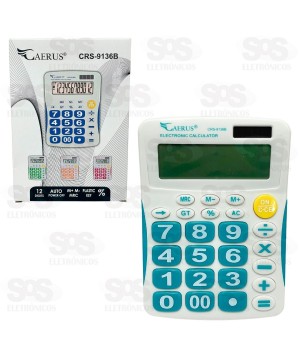 Calculadora 12 Dígitos Com Botão Corrige Caerus CRS-9136B