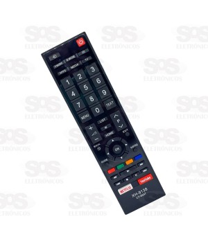 Controle Remoto Toshiba Smart 4K Netflix / Youtube XH 9138