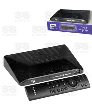 Receptor De Sinal Midia Box B5 Hdtv Sathd Century Sat