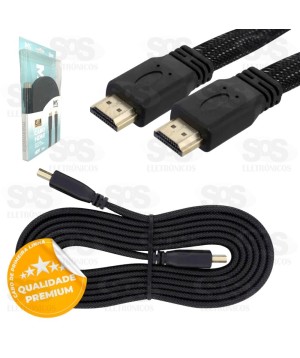 Cabo HDMI x HDMI 5 Metros Blindado Maxmidia
