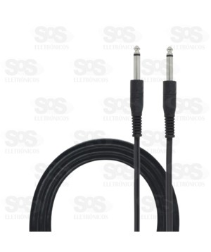 Cabo P10 x P10 3 Metros Maxmidia