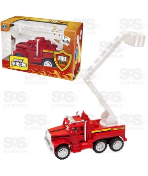 Caminhão Bombeiro de Fricção Fire Truck 3 modelos Pica-Pau 0734